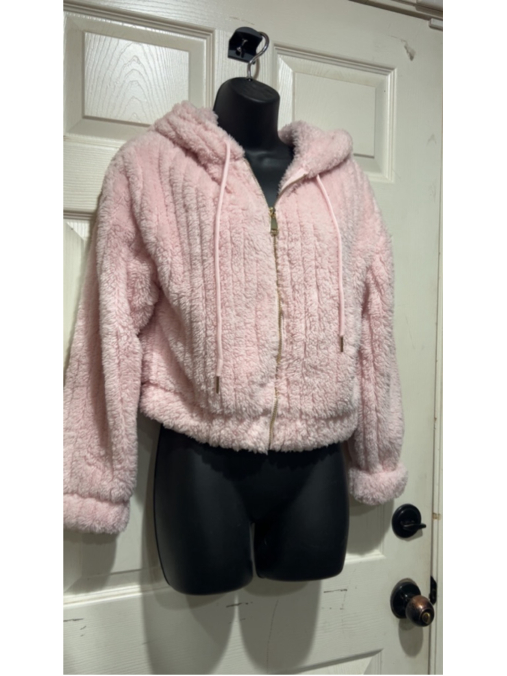 Women's Almost Famous Pink Teddy Jacket